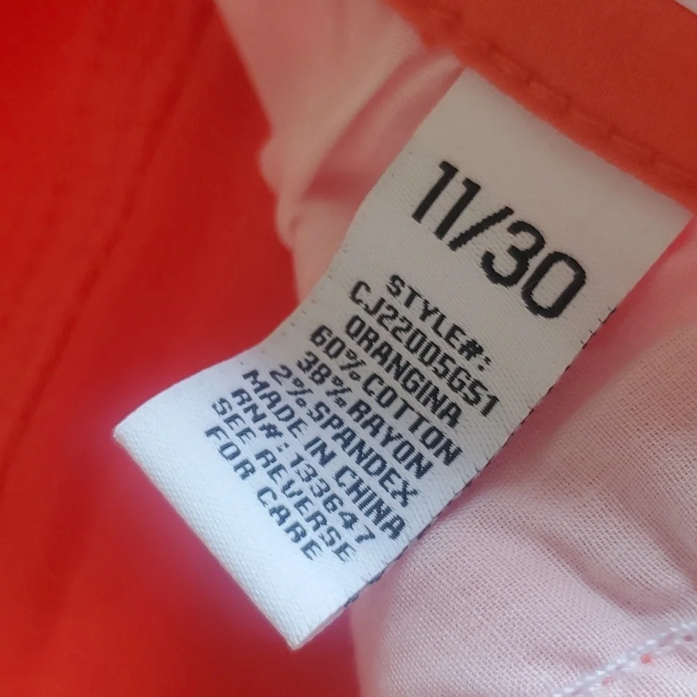 NWT celebrity Pink mid rise orange skinny pants size 11 - Picture 11 of 11